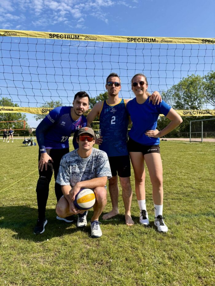 Pierre, Alexanne, Jim et Mathieu au tournoi de Saint-Lô