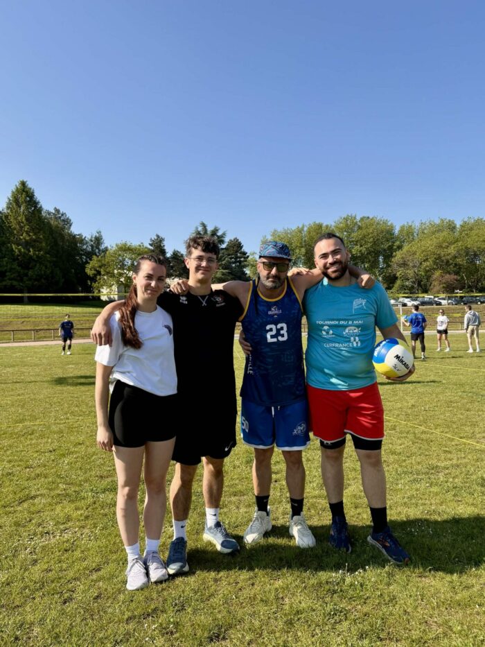 Pedram, Edwin, Maëlle et Romain au tournoi de Saint-Lô
