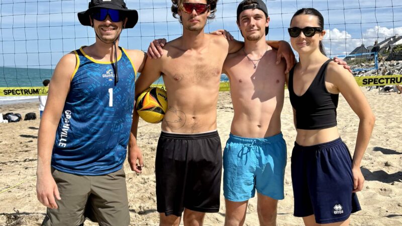 Beach-volley à Saint-Martin-de-Bréhal : Du gros niveau, du vent et le sacre des Loukoums !